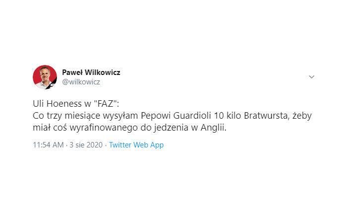 Tak były prezes Bayernu DBA o Guardiolę xD